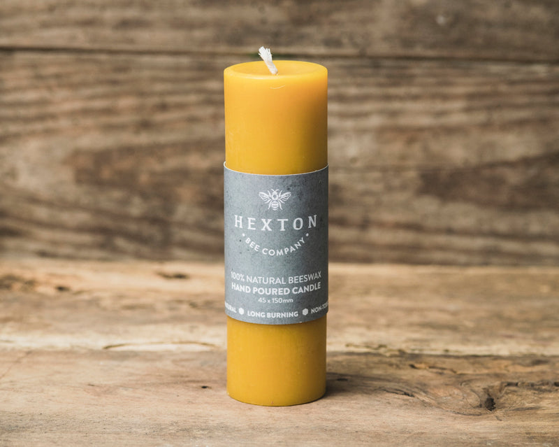 Beeswax  - Hand Poured Solid Candle - 45x150mm