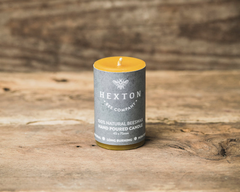 Beeswax - Hand Poured Solid Candle - 45x75mm